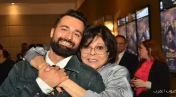 1762376956 إسعاد يونس تحتفل مع أحمد حاتم بعرض فيلمه الجديد قصر