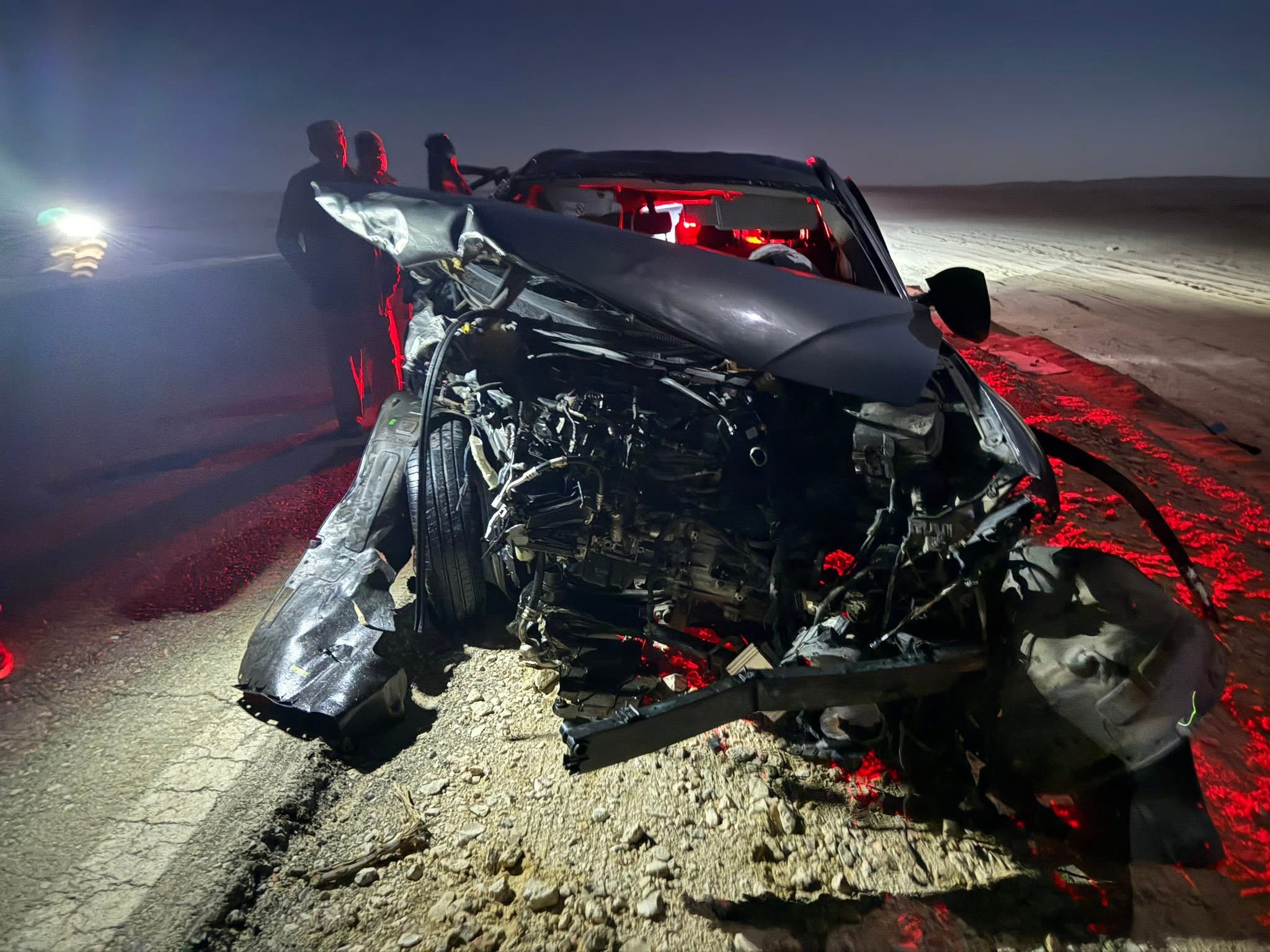 حطام سيارة إسماعيل الليثي