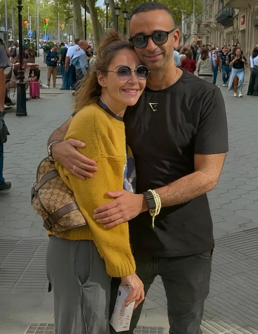 منة شلبي وزوجها أحمد الجنايني