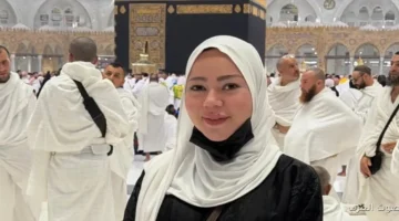 1762632133 أسما إبراهيم في العمرة وتنشر صورها من قدام الكعبة