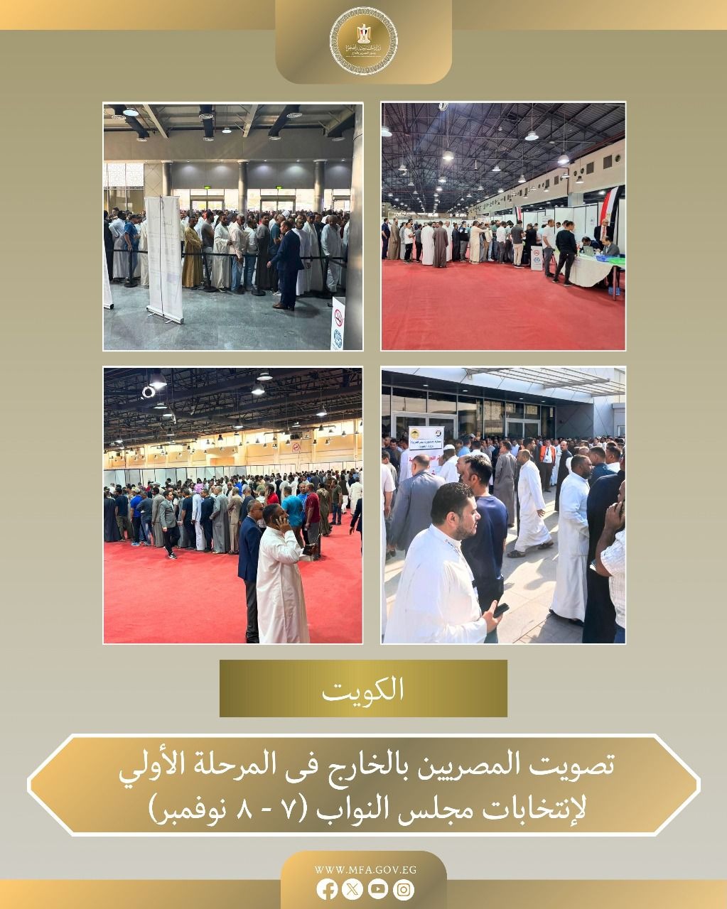 1762678476 358 الخارجية بتتابع مشاركة المصريين في الانتخابات من بره بالصور
