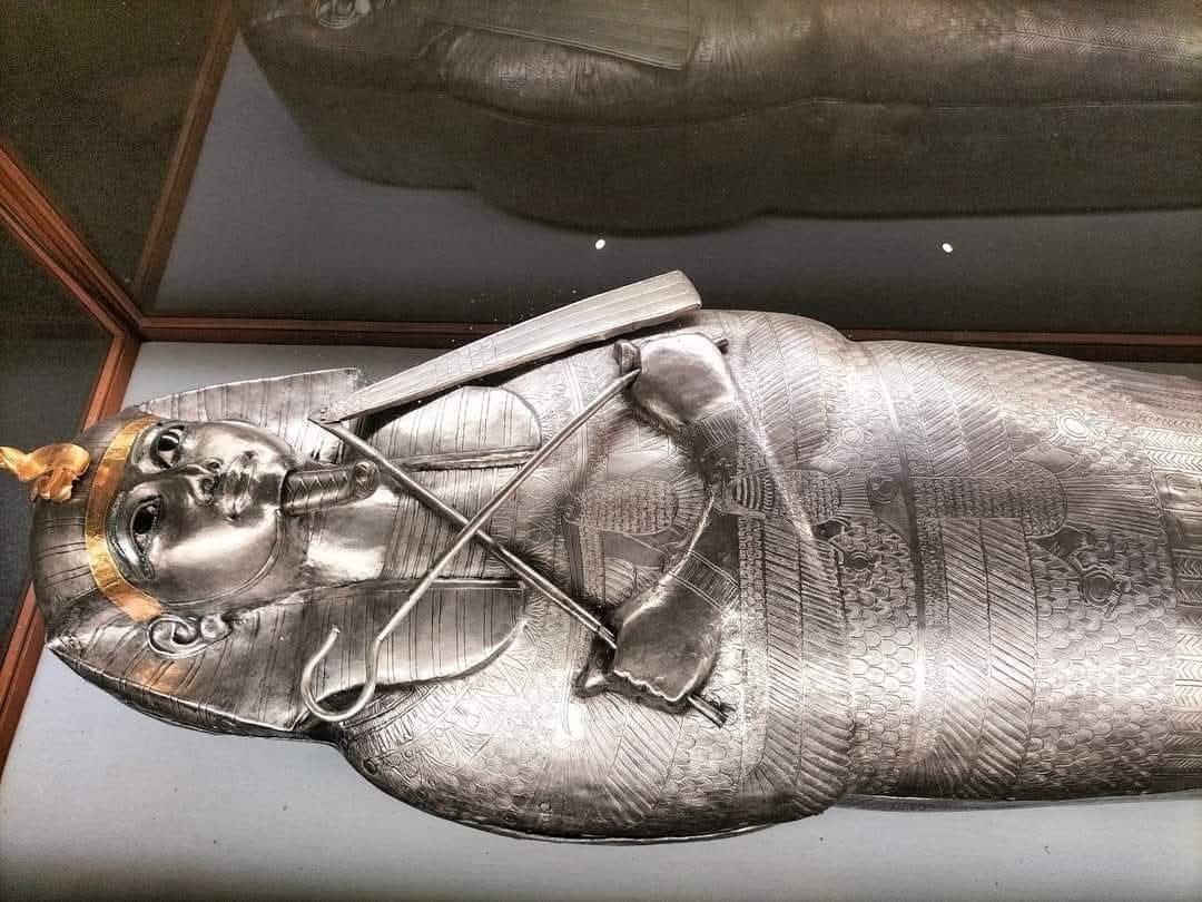 1762732950 143 تابوت الملك بسوسنس الأول الفضي يشد الزوار لمتحف التحرير