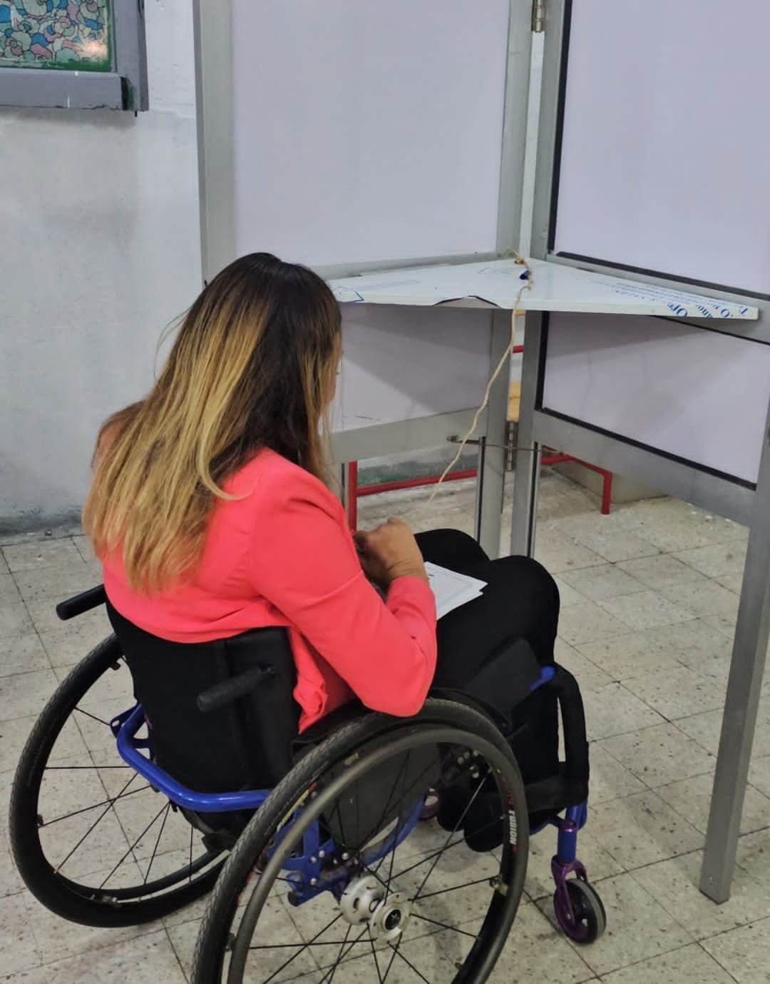 1762799853 493 مديرة القومي للأشخاص ذوي الإعاقة تشارك في انتخابات مجلس النواب