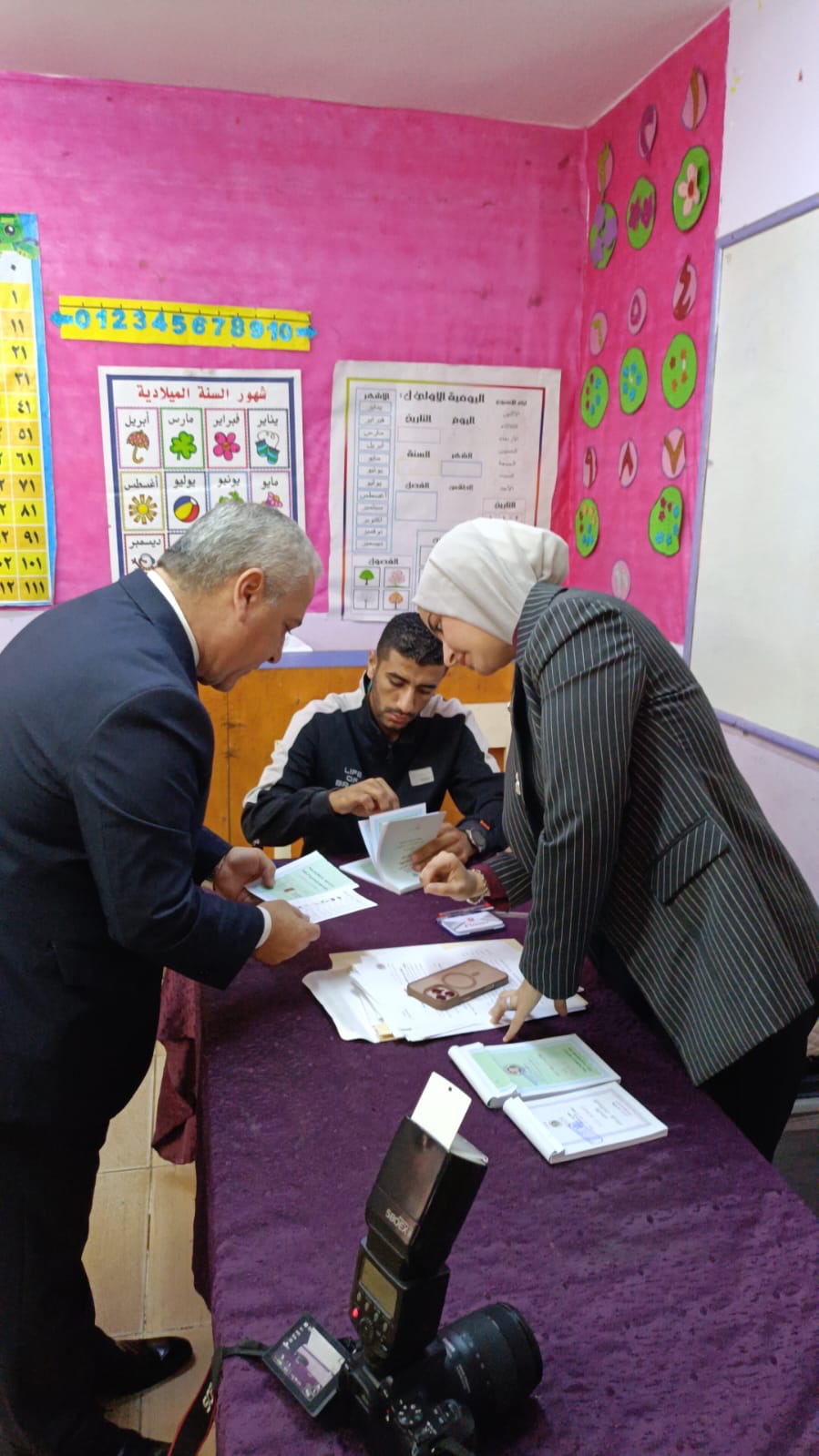 الناخبون في اللجان