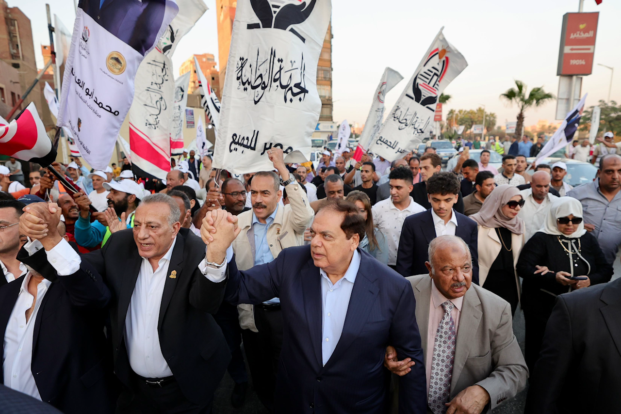 1762883849 558 مسيرة كبيرة للجبهة الوطنية في الجيزة بقيادة أبو العينين لدعم