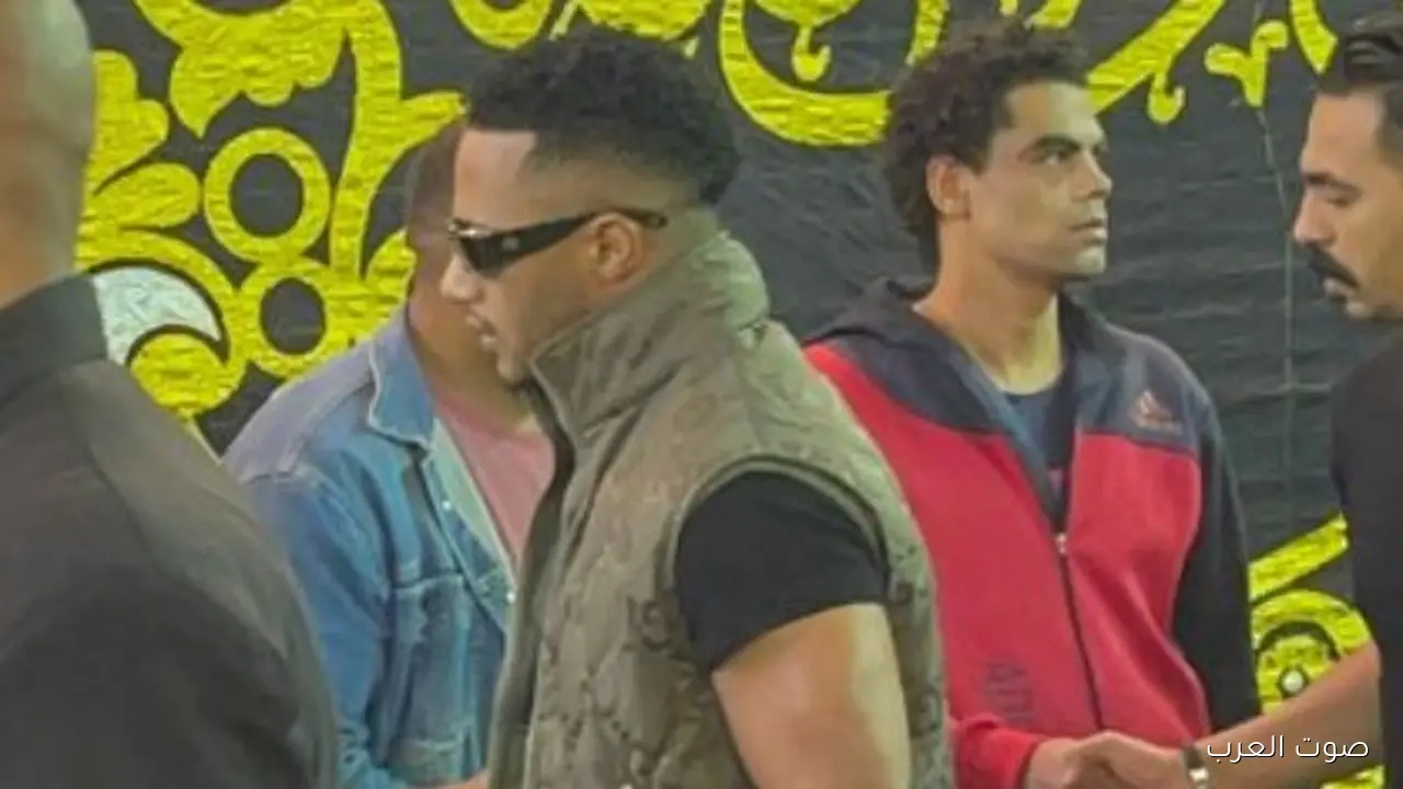 1762968440 محمد رمضان يعزي في وفاة إسماعيل الليثي صور