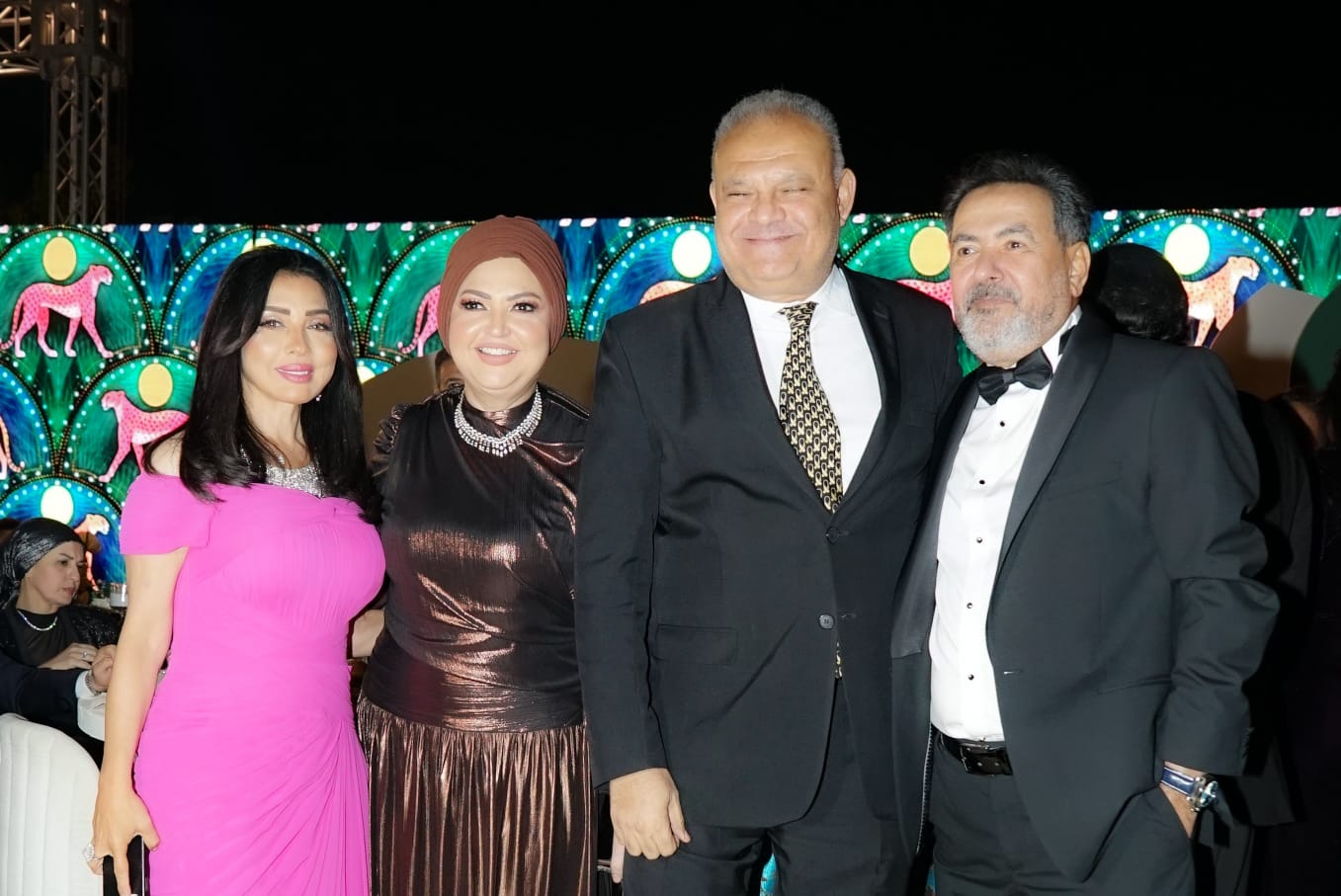 1763168847 580 نجوم الفن والإعلام يحتفلوا مع خيري رمضان بزفاف ابنه عمر