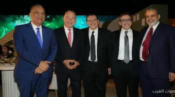 1763168848 نجوم الفن والإعلام يحتفلوا مع خيري رمضان بزفاف ابنه عمر