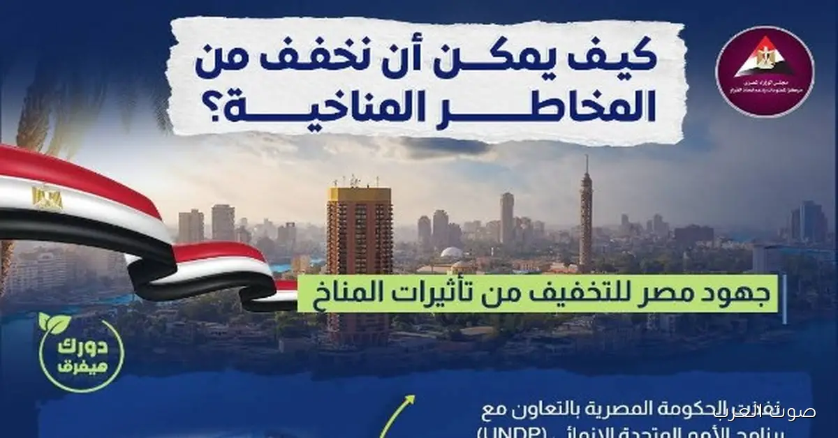 انفوجراف.. شوف خطة الحكومة للتخفيف من المخاطر المناخية