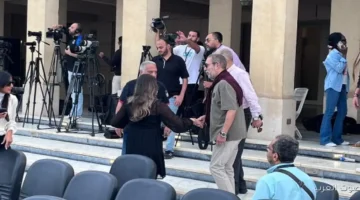 1763287957 محمود سعد وآل العدل أول الموجودين في ندوة خالد النبوي