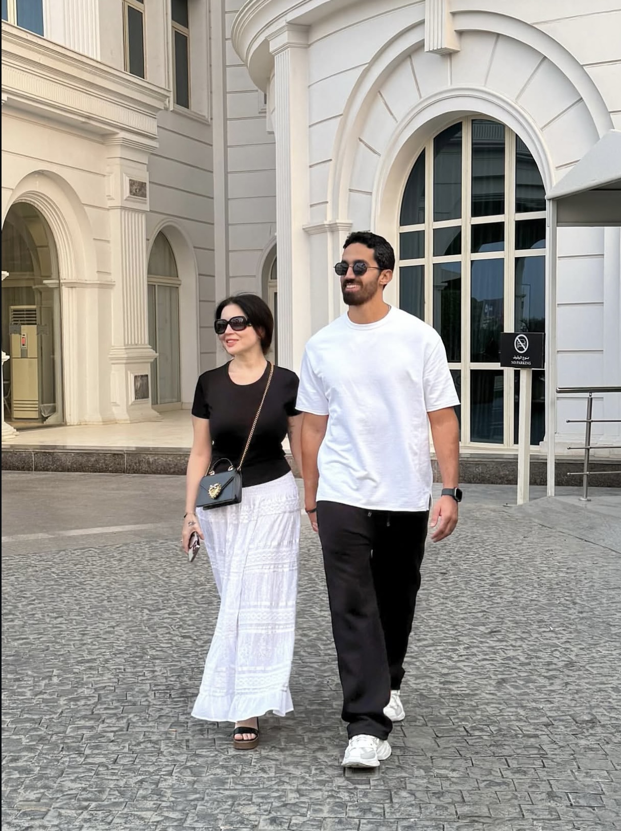 1763307194 484 مي عز الدين تظهر مع جوزها بعد عقد قرانهما