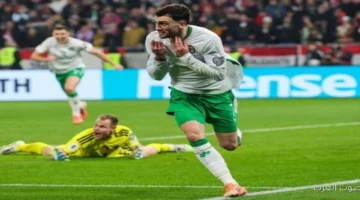 1763313682 باروت يسجل هاتريك ويقود أيرلندا للتأهل للملحق لكأس العالم 2026