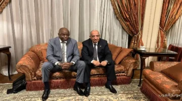 1763376376 وزير الكهرباء يتكلم مع وزير الكهرباء التشادي عن تطوير التدريب