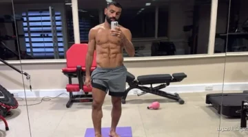 1763390183 محمد صلاح يشارك لياقته البدنية من الجيم
