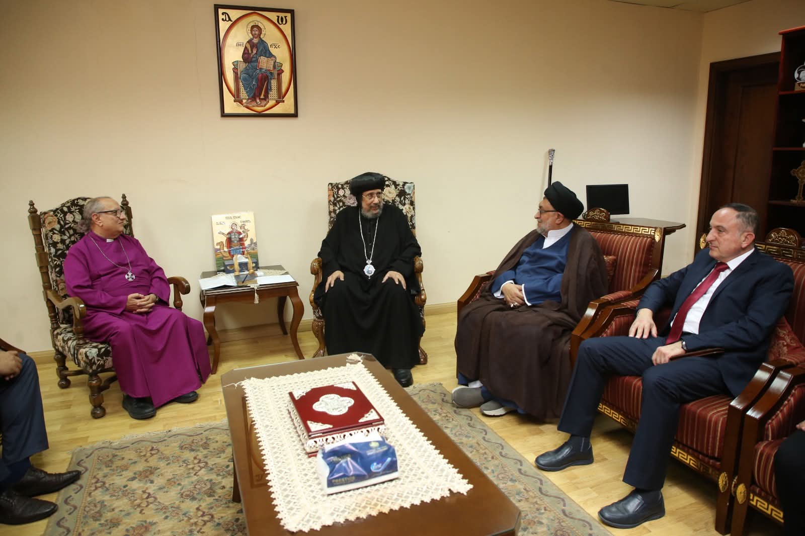 1763391343 699 بتكليف من البابا الأنبا إرميا يستقبل أعضاء لجنة العلاقات المسيحية
