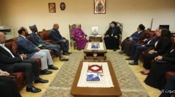 1763391343 بتكليف من البابا الأنبا إرميا يستقبل أعضاء لجنة العلاقات المسيحية