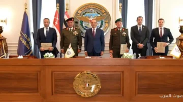 1763454917 الأكاديمية العسكرية بتوقع اتفاقية تعاون مع الاتصالات وصندوق تحيا مصر