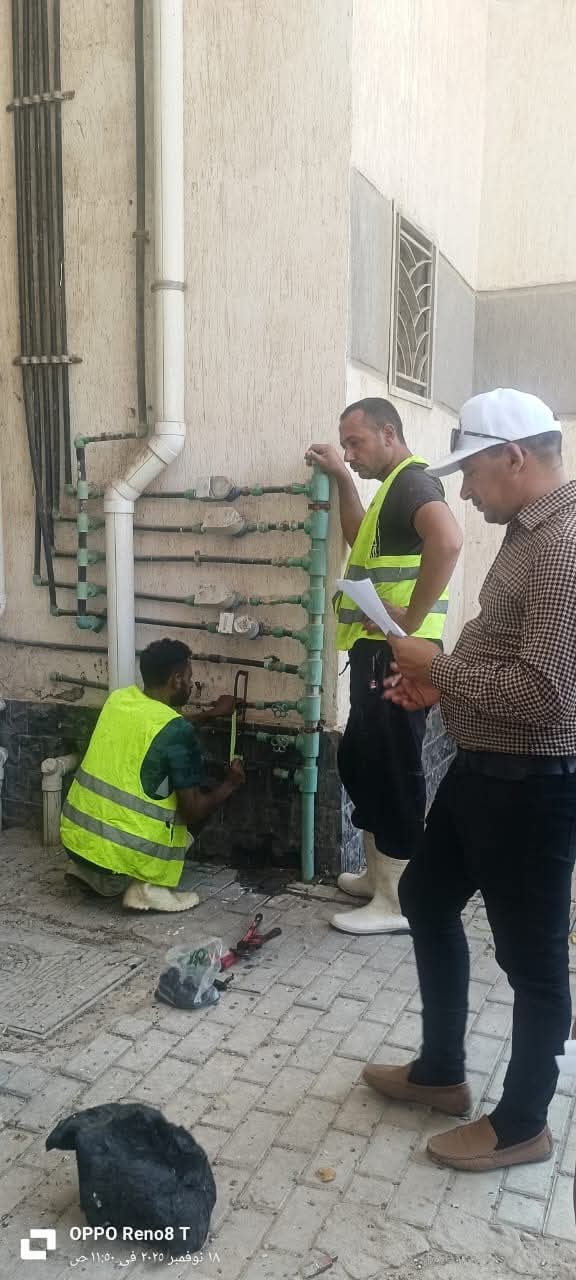 1763494219 239 العبور الجديدة إزالة التعديات فوراً وضبط 30 حالة سرقة مياه