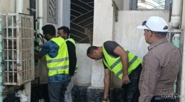 1763494220 العبور الجديدة إزالة التعديات فوراً وضبط 30 حالة سرقة مياه