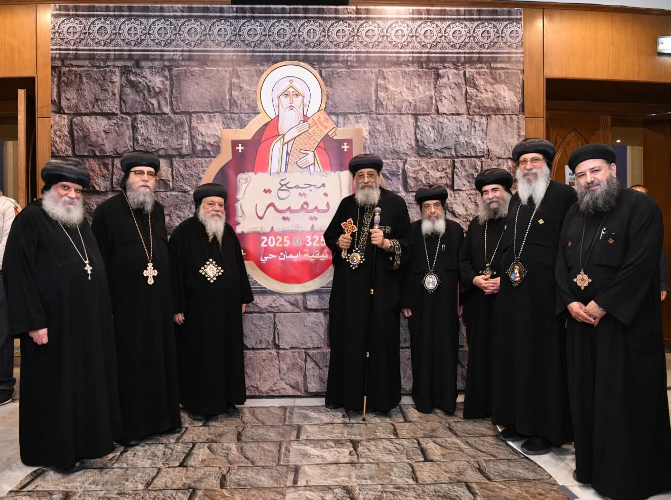 1763509516 128 البابا تواضروس يحضر احتفالية نيقية إيمان حي في مسرح الأنبا