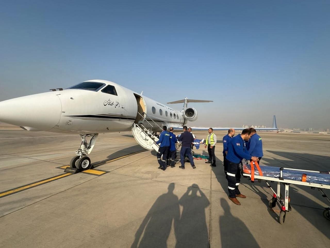 صورة من عملية الإخلاء الطبي