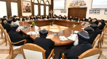 1763567955 البابا تواضروس قابل مقرري لجان المجمع المقدس بعد تشكيلها الجديد