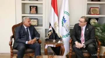 1763627955 رئيس المركزي للتنظيم والإدارة يستقبل المدير التنفيذي للمركز القومي لإدارة