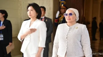 1763651844 انتصر السيسي تستقبل زوجة رئيس كوريا الجنوبية خلال زيارتها لمصر