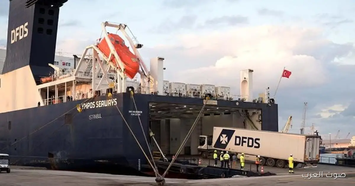 الخط الملاحي الرورو بيقدم مميزات كتير لنقل المحاصيل الزراعية سريعة التلف لإيطاليا