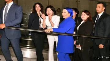 1763735593 السيدة انتصار السيسي مع زوجة رئيس كوريا الجنوبية في المتحف