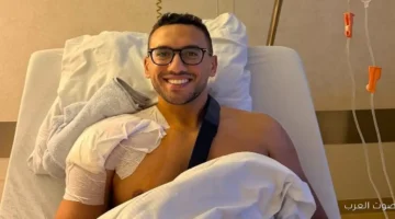 1763747713 أحمد الجندي دخل المستشفى عشان عملية جراحية في كتفه