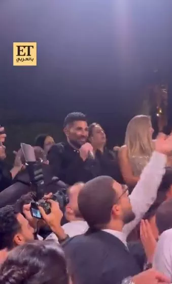 1763808684 839 أحمد سعد في حفل زفاف ابن ريم مصطفى 10 صور