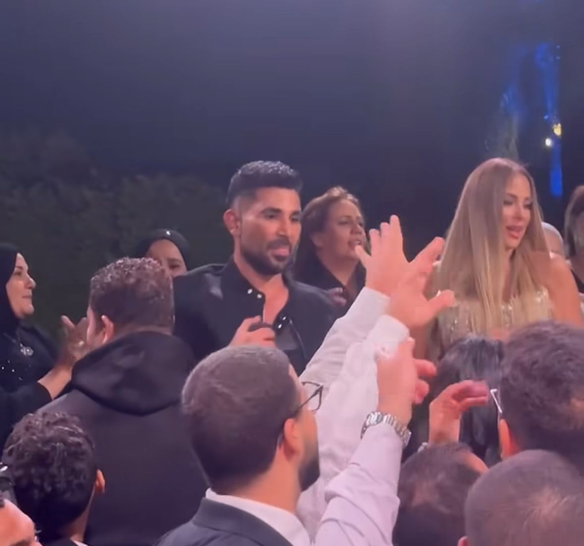 1763808684 972 أحمد سعد في حفل زفاف ابن ريم مصطفى 10 صور