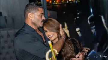 1763914050 خيرية علي تحتفل بعيد ميلاد جوزها خالد سليم بكلمات حب