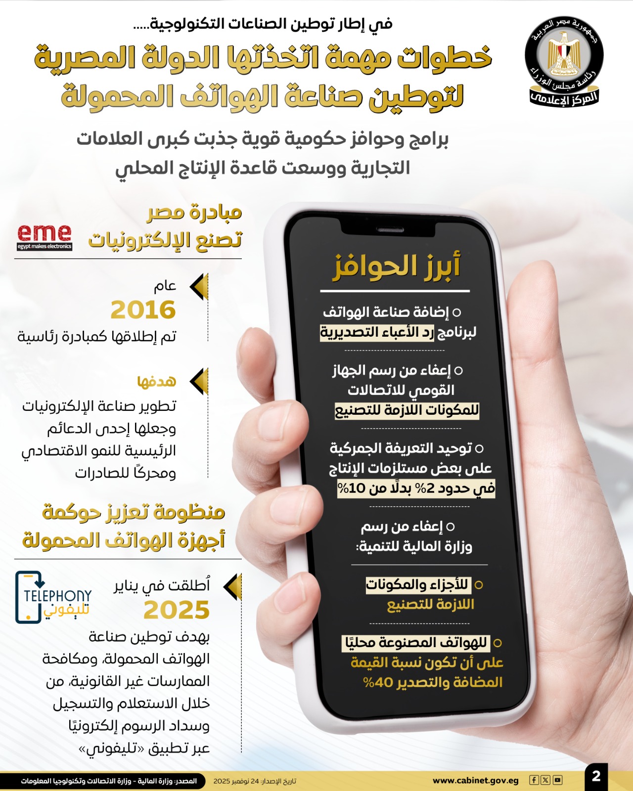 1763979687 603 الوزراء الدولة عملت خطوات مهمة علشان تدعم صناعة الموبايلات هنا