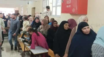 1764090926 إقبال كبير من ستات شبرا الخيمة على لجان انتخابات مجلس