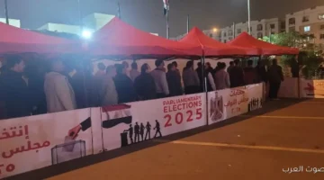 1764095237 الناخبين لسه بيتوافدوا على لجنة المدرسة البريطانية في الرحاب