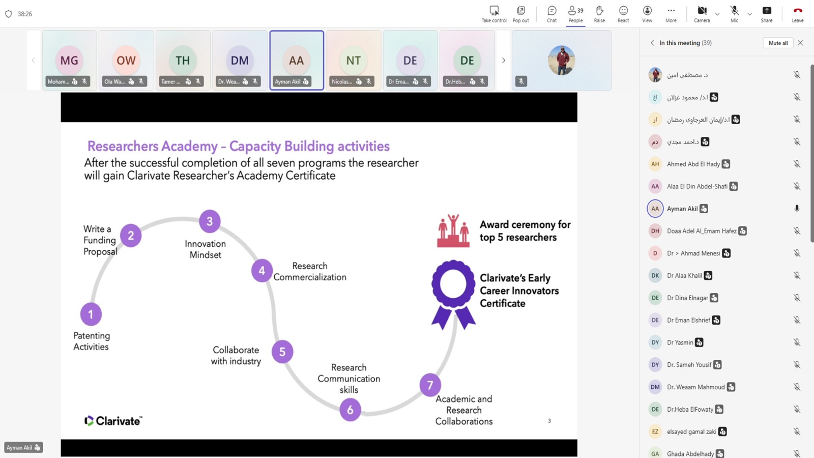 1764179377 483 بدء برنامج تدريبي لتأهيل كوادر الابتكار في الجامعات بالتعاون بين
