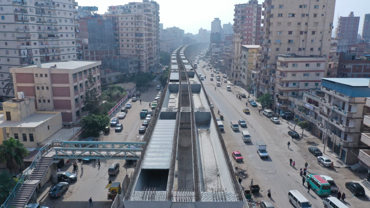 1764216083 579 شوفوا أحدث صور جوية لتطور شغل مترو الإسكندرية