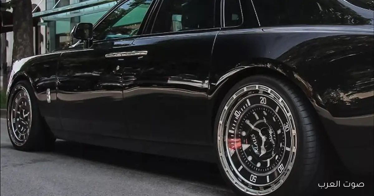 شوفوا.. عجلات عربية رولز رويس معمولة على شكل ساعة فخمة 2 شوفوا.. عجلات عربية رولز رويس معمولة على شكل ساعة فخمة