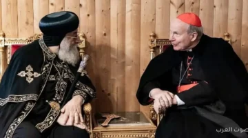1764334174 لقاء ود بين البابا تواضروس ورئيس أساقفة ڤيينا في النمسا