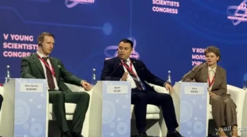 1764399575 رئيس هيئة المحطات النووية يشارك في مؤتمر للعلماء الشباب في