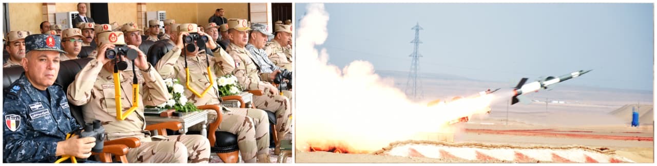 1764495760 391 وزير الدفاع يحضر تدريبات الرماية الصاروخية لقوات الدفاع الجوي فيديو