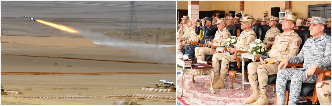 1764495760 523 وزير الدفاع يحضر تدريبات الرماية الصاروخية لقوات الدفاع الجوي فيديو