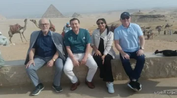 1764498918 شوفوا وفود الكاراتيه وبيعملوا جولة في الأهرامات والمتحف المصري الكبير