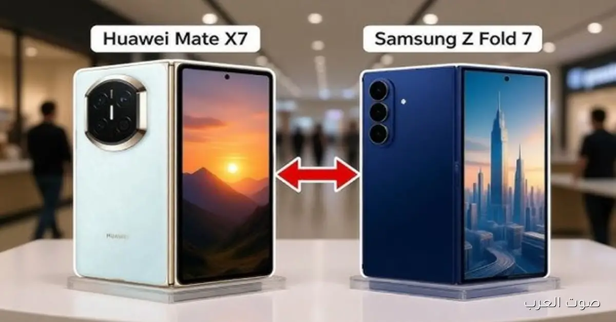 مقارنة مثيرة بين هواوي Mate X7 وسامسونج Z Fold 7.. مين هيكسب في سباق الهواتف القابلة للطي؟