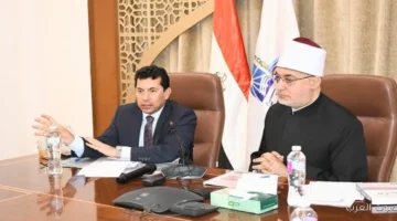 1764513387 وزير الرياضة ومفتي الجمهورية يتكلموا عن كيف يساعدوا بعض في