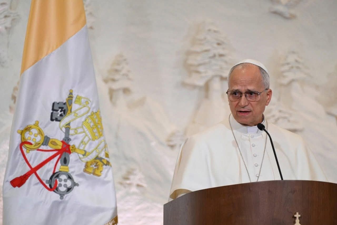 1764532787 566 البطريرك الأنبا إبراهيم إسحق يحضر اللقاء الرسمي للبابا لاون في