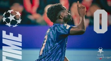 آرسنال متقدم على سلافيا براج في الشوط الأول بدوري أبطال