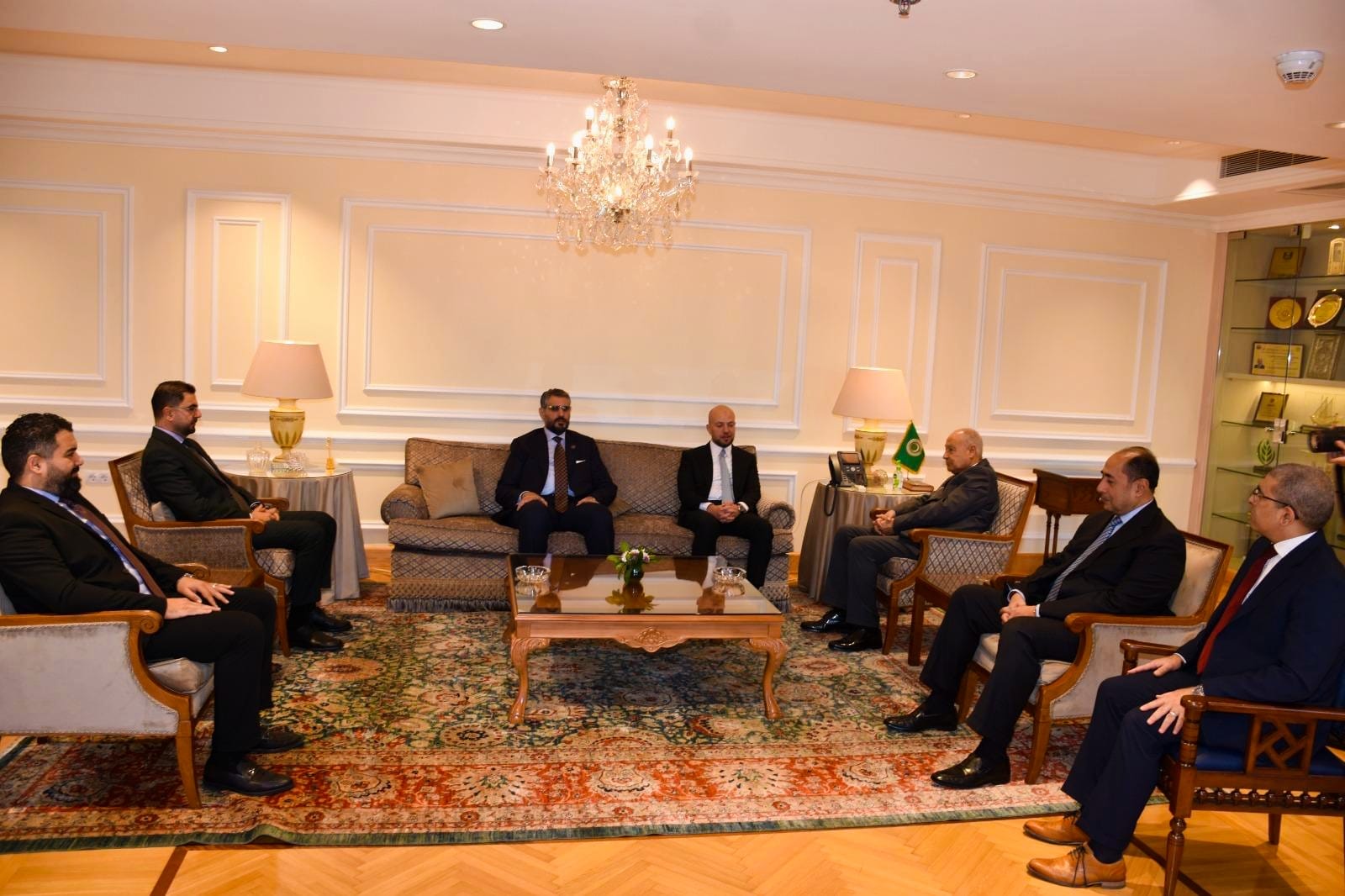 لقاء الأمين العام مع وزير الدولة الليبي